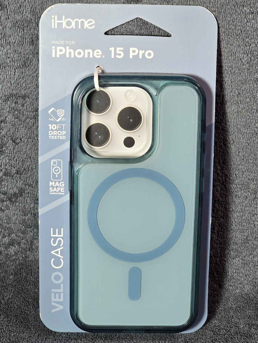 iHome Velo MagSafe iPhone 15 Pro Case - Teal